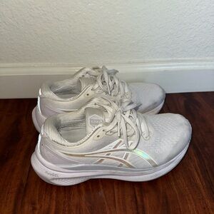 Asics White Running Shoes